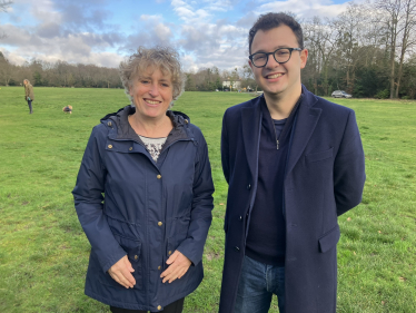 Wendy Locker with Windsor parliamentary candidate Jack Rankin